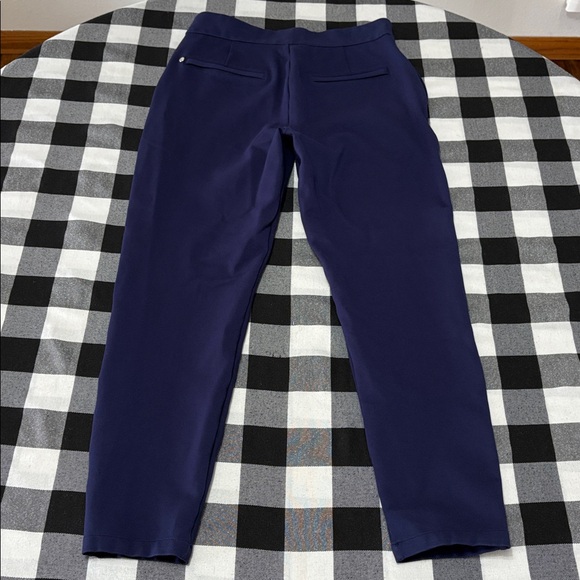 Greyson Drea High-Rise Trouser Tailored Fit Stretch Dress Pants 8 x 26 Crop Blue - Picture 13 of 15